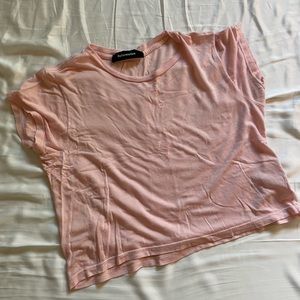 Reformation cropped pink tee